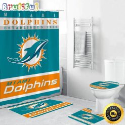 NFL Miami Dolphins Special Edition Shower Curtain and Rugs