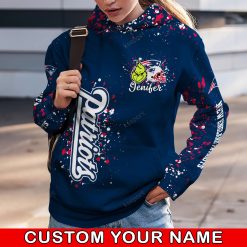 NFL New England Patriots Custom Name Christmas Edition Hoodie Leggings Set