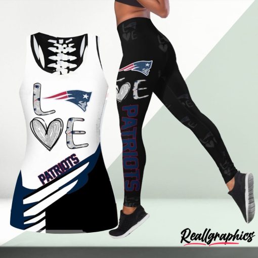 NFL New England Patriots Fan Edition Hollow Tank Top and Leggings