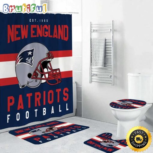 NFL New England Patriots Limited Edition Shower Curtain and Rugs