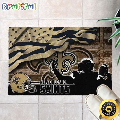 NFL New Orleans Saints Limited Edition Rubber Doormat