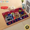 NFL New York Giants Custom Name Grinch Christmas Edition Rubber Doormat