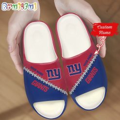 NFL New York Giants Custom Name Special Edition Comfort Slippers