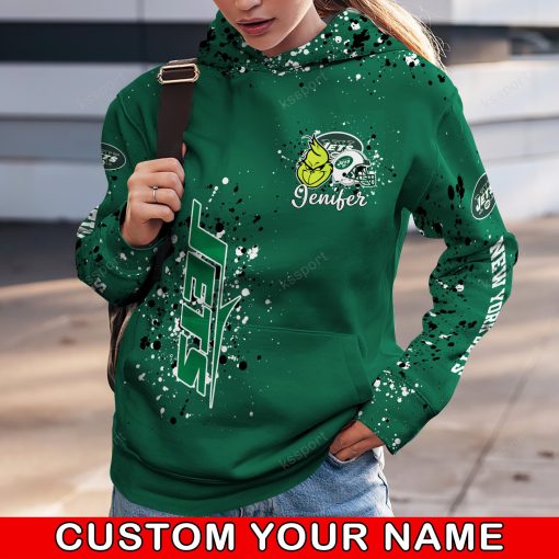 NFL New York Jets Custom Name Christmas Edition Hoodie Leggings Set