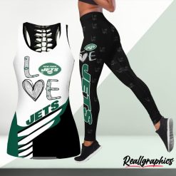 NFL New York Jets Fan Edition Hollow Tank Top and Leggings