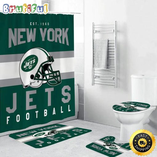 NFL New York Jets Limited Edition Shower Curtain and Rugs