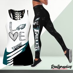 NFL Philadelphia Eagles Fan Edition Hollow Tank Top and Leggings