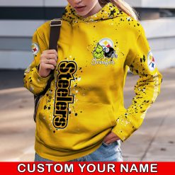 NFL Pittsburgh Steelers Custom Name Christmas Edition Hoodie Leggings Set