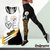 NFL Pittsburgh Steelers Fan Edition Hollow Tank Top and Leggings