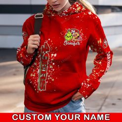 NFL San Francisco 49ers Custom Name Christmas Edition Hoodie Leggings Set