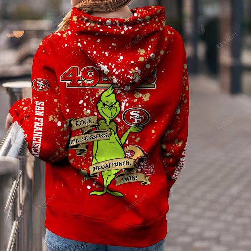 NFL San Francisco 49ers Custom Name Christmas Edition Hoodie Leggings Set