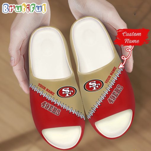 NFL San Francisco 49ers Custom Name Special Edition Comfort Slippers