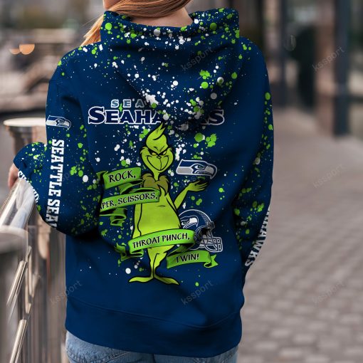 NFL Seattle Seahawks Custom Name Christmas Edition Hoodie Leggings Set