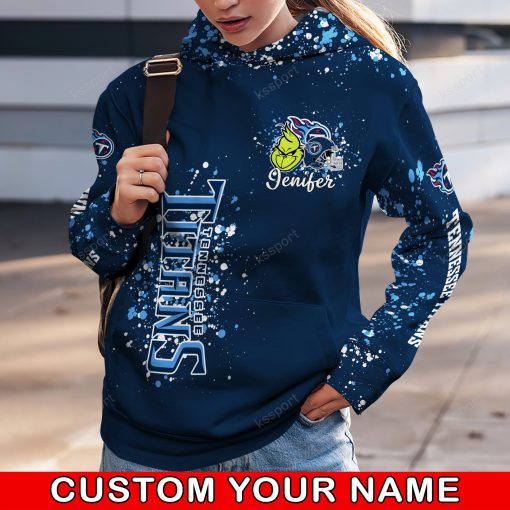 NFL Tennessee Titans Custom Name Christmas Edition Hoodie Leggings Set