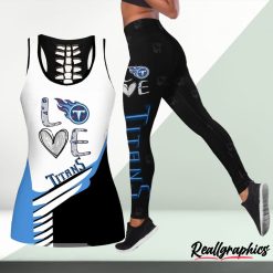 NFL Tennessee Titans Fan Edition Hollow Tank Top and Leggings