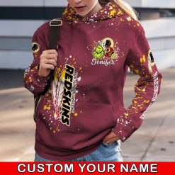 NFL Washington Redskins Custom Name Christmas Edition Hoodie Leggings Set