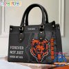 NFL Chicago Bears Custom Name Gift For Fans Leather Hand Bag