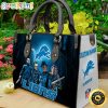 NFL Detroit Lions Custom Name Halloween Edition Leather Hand Bag