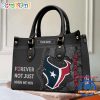 NFL Houston Texans Custom Name Gift For Fans Leather Hand Bag
