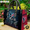 NFL Houston Texans Custom Name Halloween Edition Leather Hand Bag