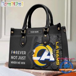 NFL Los Angeles Rams Custom Name Gift For Fans Leather Hand Bag