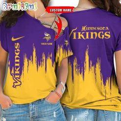 NFL Minnesota Vikings Custom Name Limited Edition One Shoulder T-Shirt