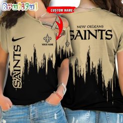 NFL New Orleans Saints Custom Name Limited Edition One Shoulder T-Shirt