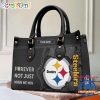 NFL Pittsburgh Steelers Custom Name Gift For Fans Leather Hand Bag