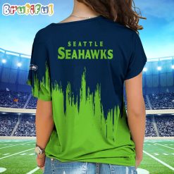 NFL Seattle Seahawks Custom Name Limited Edition One Shoulder T-Shirt