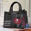 NFL Tampa Bay Buccaneers Custom Name Gift For Fans Leather Hand Bag