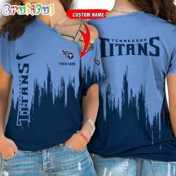 NFL Tennessee Titans Custom Name Limited Edition One Shoulder T-Shirt