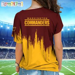 NFL Washington Commanders Custom Name Limited Edition One Shoulder T-Shirt